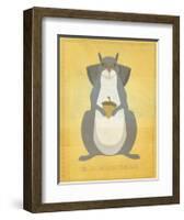 The Relentless Squirrel-John Golden-Framed Giclee Print