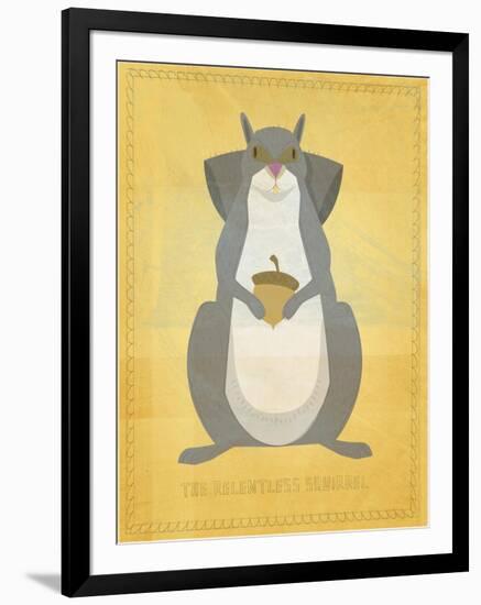 The Relentless Squirrel-John W Golden-Framed Giclee Print