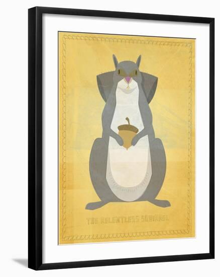 The Relentless Squirrel-John W Golden-Framed Giclee Print