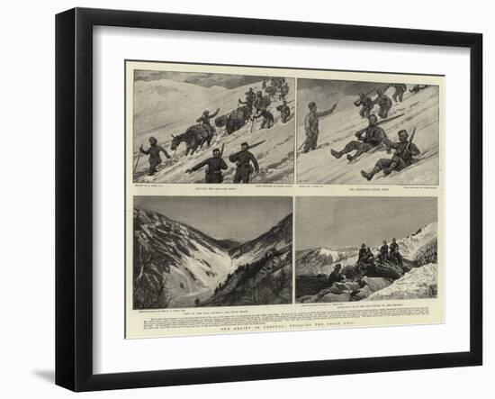 The Relief of Chitral, Crossing the Loari Pass-Joseph Nash-Framed Giclee Print