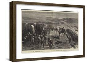 The Relief of Ekowe, the Battle of Ginghilova, the Zulus Attacking Lord Chelmsford's Camp, 2 April-Godefroy Durand-Framed Giclee Print