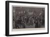 The Relief of Ladysmith, Extraordinary Scene of Enthusiasm in Pall Mall-Frederic De Haenen-Framed Giclee Print