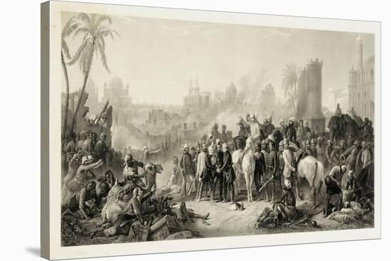 The Relief of Lucknow, and the Triumphant Meeting of Havelock, Outram and Sir Colin Campbell, 1862-Thomas Jones Barker-Stretched Canvas