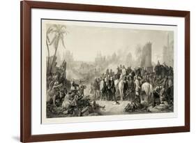 The Relief of Lucknow, and the Triumphant Meeting of Havelock, Outram and Sir Colin Campbell, 1862-Thomas Jones Barker-Framed Giclee Print