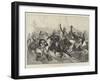 The Relief of Suakin, Charge of the 20th Hussars on the Enemy's Cavalry in the Action at Gemeizeh-Richard Caton Woodville II-Framed Giclee Print