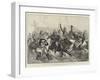 The Relief of Suakin, Charge of the 20th Hussars on the Enemy's Cavalry in the Action at Gemeizeh-Richard Caton Woodville II-Framed Giclee Print