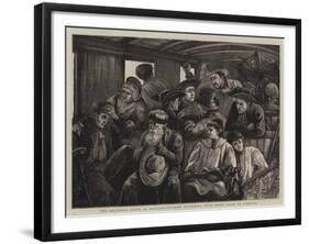 The Religious Feuds in Belgium, Pilgrims Returning from Ghent Beset by Liberals-null-Framed Giclee Print