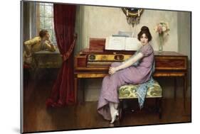 The Reluctant Pianist-William A. Breakspeare-Mounted Giclee Print