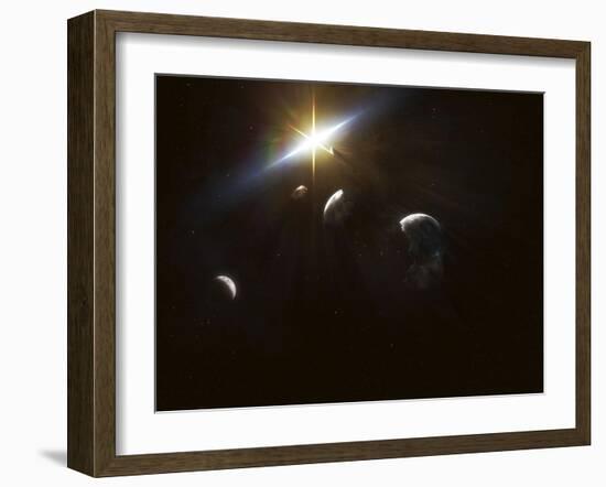 The Remains of a Shattered Earth Several Years After An Apocalyptic Event-Stocktrek Images-Framed Photographic Print