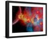 The Remains of a Supernova Give Birth to New Stars-Stocktrek Images-Framed Premium Photographic Print