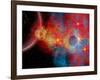 The Remains of a Supernova Give Birth to New Stars-Stocktrek Images-Framed Photographic Print