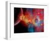 The Remains of a Supernova Give Birth to New Stars-Stocktrek Images-Framed Photographic Print