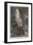 The Remains of Lord Tennyson in St Faith's Chapel, Westminster Abbey, the Night before the Funeral-William Heysham Overend-Framed Giclee Print