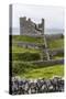 The Remains of the Abandoned Castle O'Brien on Inisheer-Michael Nolan-Stretched Canvas