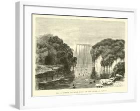 The Remansos, or Quiet Nooks of the River, at Canari-Édouard Riou-Framed Giclee Print