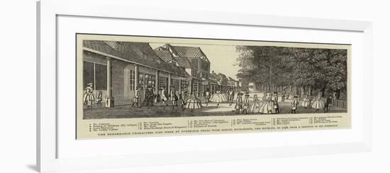 The Remarkable Characters Who Were at Tunbridge Wells with Samuel Richardson-null-Framed Giclee Print