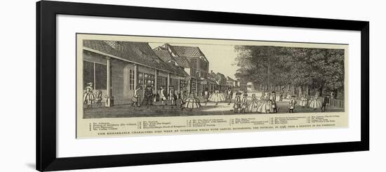 The Remarkable Characters Who Were at Tunbridge Wells with Samuel Richardson-null-Framed Giclee Print