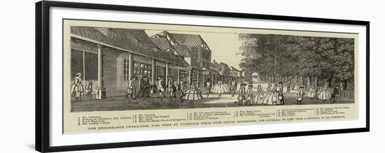 The Remarkable Characters Who Were at Tunbridge Wells with Samuel Richardson-null-Framed Giclee Print