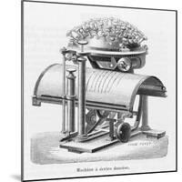 The Remarkable Typewriter Invented by Rasmus Hans Malling Johan Hansen in 1865-Louis Poyet-Mounted Art Print