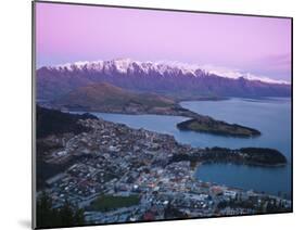 The Remarkables, Lake Wakatipu and Queenstown, Central Otago, South Island, New Zealand-Doug Pearson-Mounted Photographic Print