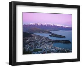 The Remarkables, Lake Wakatipu and Queenstown, Central Otago, South Island, New Zealand-Doug Pearson-Framed Photographic Print