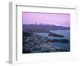 The Remarkables, Lake Wakatipu and Queenstown, Central Otago, South Island, New Zealand-Doug Pearson-Framed Photographic Print