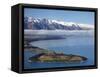 The Remarkables, Lake Wakatipu, and Queenstown, South Island, New Zealand-David Wall-Framed Stretched Canvas