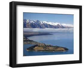 The Remarkables, Lake Wakatipu, and Queenstown, South Island, New Zealand-David Wall-Framed Photographic Print