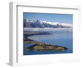 The Remarkables, Lake Wakatipu, and Queenstown, South Island, New Zealand-David Wall-Framed Photographic Print