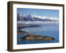 The Remarkables, Lake Wakatipu, and Queenstown, South Island, New Zealand-David Wall-Framed Photographic Print