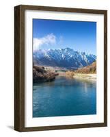 The Remarkables Mountain Range Queenstown New Zealand-Mike McConnell-Framed Photographic Print