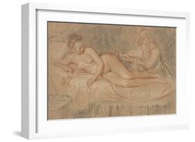 The Remedy-Jean-Antoine Watteau-Framed Art Print