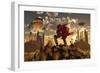 The Remnants of a Past Futuristic War-Stocktrek Images-Framed Art Print