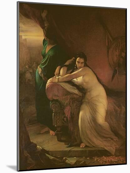 The Remorse of Delilah, 1862 (Oil on Canvas)-Louis Gallait-Mounted Giclee Print