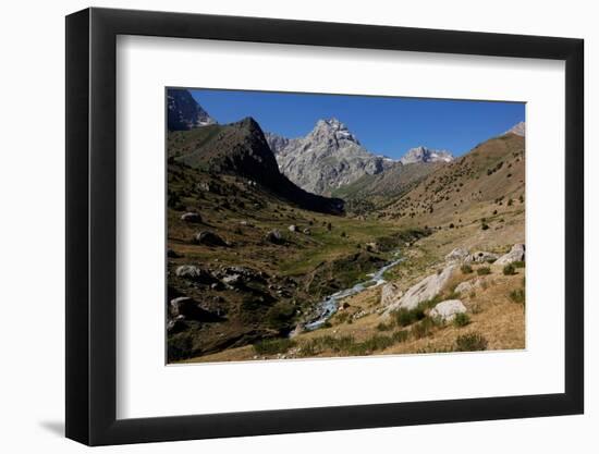 The remote and spectacular Fann Mountains, part of the western Pamir-Alay, Tajikistan, Central Asia-David Pickford-Framed Premium Photographic Print