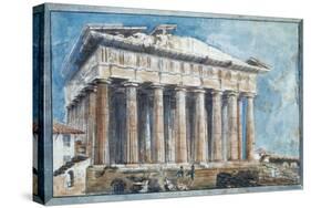 The Removal of the Sculptures from the Pediments of the Parthenon-Sir William Gell-Stretched Canvas