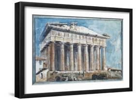 The Removal of the Sculptures from the Pediments of the Parthenon-Sir William Gell-Framed Giclee Print