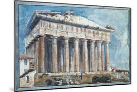 The Removal of the Sculptures from the Pediments of the Parthenon-Sir William Gell-Mounted Giclee Print