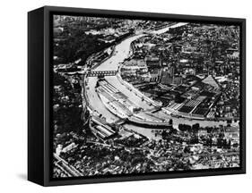 The Renault Billancourt Factory, Paris, France-null-Framed Stretched Canvas