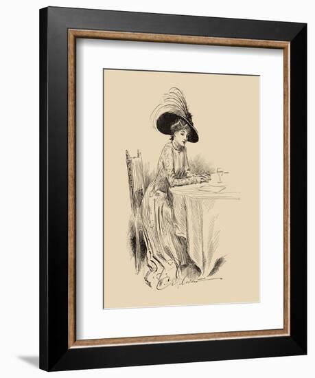 The Rendez-Vous-Charles Dana Gibson-Framed Art Print