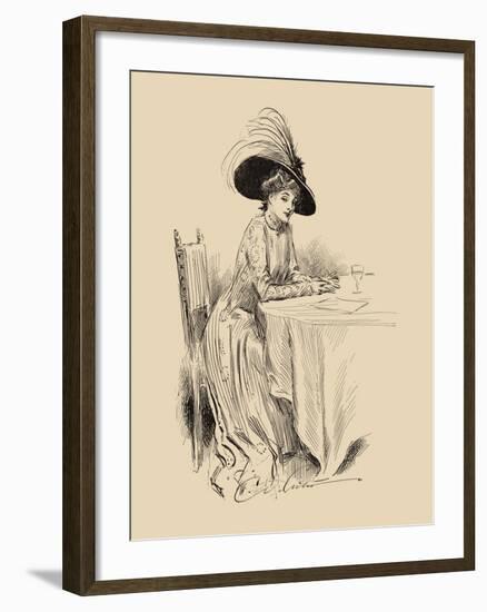 The Rendez-Vous-Charles Dana Gibson-Framed Art Print