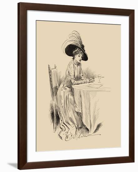 The Rendez-Vous-Charles Dana Gibson-Framed Art Print