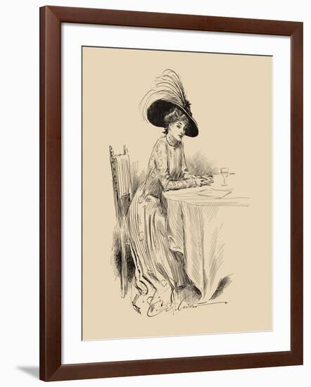 The Rendez-Vous-Charles Dana Gibson-Framed Art Print