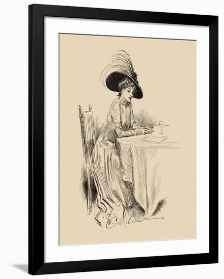 The Rendez-Vous-Charles Dana Gibson-Framed Art Print