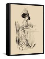 The Rendez-Vous-Charles Dana Gibson-Framed Stretched Canvas