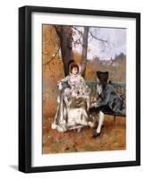 The Rendez-Vous-Emile August Pinchart-Framed Giclee Print