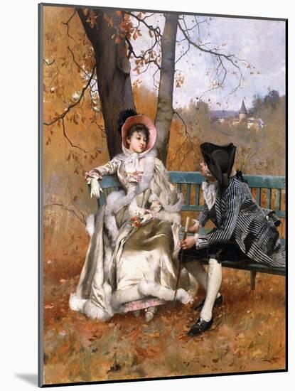 The Rendez-Vous-Emile August Pinchart-Mounted Giclee Print