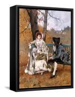 The Rendez-Vous-Emile August Pinchart-Framed Stretched Canvas