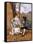 The Rendez-Vous-Emile August Pinchart-Framed Stretched Canvas