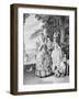 The Rendezvous at Marly-Jean-Michel Moreau the Younger-Framed Giclee Print